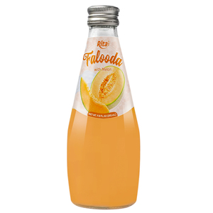 Entrega rápida Servicio de calidad Botella de vidrio de 290ml Bebida de leche Falooda Premium con puré de sabor a MANGO y agua y melón Bebida saludable - Product Image 2