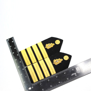 Insignia de hombro bordada de la mejor calidad, insignia de hombro de encaje bordada de alta calidad para uniforme ceremonial - Product Image 3