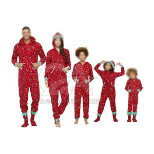 Stylish <b>Christmas</b> Hooded Romper <b>Pajama</b> Set Wholesale Elegant Holiday Designs Premium <b>Christmas</b> Hooded Romper <b>Pajama</b> Set - Product Image 1