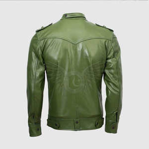 เสื้อแจ็กเก็ตหนังคุณภาพสูงที่ใส่ได้พอดีและมีความทนทานยาวนานเหมาะสำหรับสวมใส่สบายๆและใส่ได้ทุกวัน - Product Image 2