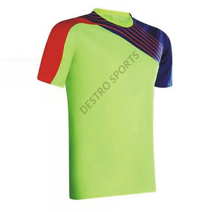 Vêtements de sport maillot de football de haute qualité 100% polyester fait uniforme de football à manches courtes et col rond à vendre à bas prix - Product Image 5