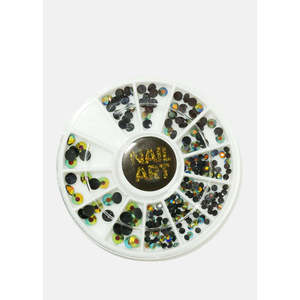 A3shop คริสตัลตกแต่งเล็บหลากสีสไตล์น่ารัก ประกายเงางาม สำหรับทำเล็บ DIY คริสตัลแก้ว พลาสติก คละแบบ - Product Image 2