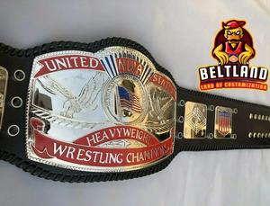 เข็มขัดแชมป์มวยปล้ำรุ่นเฮฟวี่เวท NWA สหรัฐอเมริกา ขนาดผู้ใหญ่ ทำจากสังกะสี หนา 2 มม. 4 มม. - Product Image 3