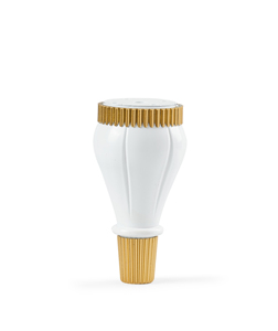 Pata de Mueble de Plástico Resistente Yagmur con Anillo Dorado Moderno, Sistema de Montaje Interno Oculto para Comedor/Cocina/Sala de Estar - Product Image 1