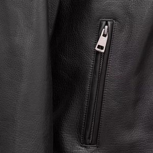 New Arrival Men's Casual Zipper Style <b>Leather</b> <b>Jackets</b> Slim Fit Top Quality Men <b>Genuine</b> <b>Leather</b> <b>Jacket</b> for Man - Product Image 3