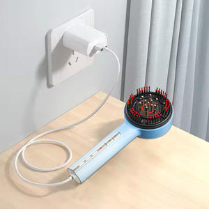 XBH Nuevo Dispositivo de crecimiento de cabello personalizado EMS Peine impermeable Luz roja Masajeador eléctrico para el cuero cabelludo y aplicador de aceite para el cabello Cepillo para el cuero cabelludo - Product Image 6