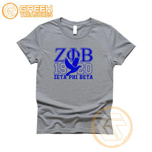 Camiseta de Algodón Transpirable de Alta Calidad Personalizada al por Mayor de Zeta Phi Beta, Ropa de Hermandad para Mujer, Manga Corta - Product Image 3