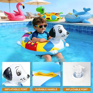 Bouée gonflable pour enfant de 3 à 7 ans, motif animal, avec siège de sécurité et poignée – Offre spéciale - Product Image 3