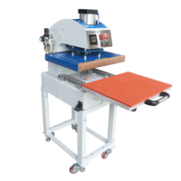 Presse à Chaud Pneumatique de Haute Qualité 40x50 40x60 50x70cm pour l'Impression par Transfert Thermique pour Usine de Confection