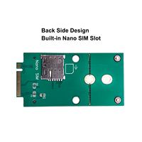 Module adaptateur EM02 M.2 B-Key vers Mini PCIe avec emplacement Nano SIM pour systèmes embarqués PC industriels