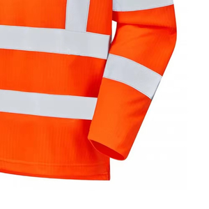 Vêtements de travail durables chemises réfléchissantes avec bande haute visibilité chemise de sécurité pour le travail en plein air polos à logo personnalisé en gros - Product Image 3