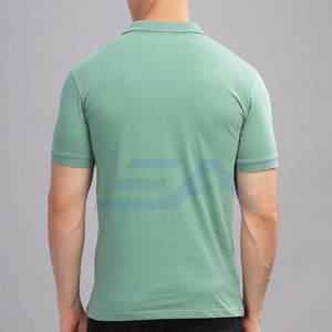 Camiseta de Manga Corta para Hombre, Tejido de Punto Sólido, Transpirable, de Alta Calidad, Estilo Nuevo, Hecho en Pakistán - Product Image 3