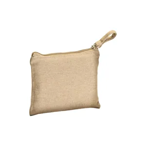 <b>Toiletry</b> Bag Recycled Cotton Beauty Case with Zipper-Eco-Friendly - Product Image 1