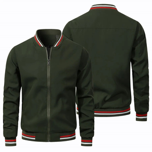 2024 Spring and Autumn Men's <b>Jacket</b> Coat Neck Zipper Coat Comfortable Pocket <b>Cycling</b> Coat - Product Image 4