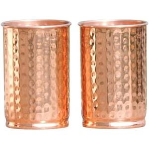 Conception gravée de tasse de baril de cuivre artisanal antique de qualité supérieure dans différents styles de matériaux en métal - Product Image 2