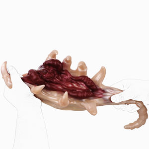 G6257 Alien Facehugger Mannelijke Masturbator Zachte Siliconen Dier Enkelkanaals Penis Trainer Stroker met Lange Staart Volwassen Seks Speelgoed - Product Image 3