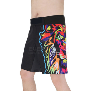 Pantalones Cortos de MMA para Hombre Más Vendidos, Alta Calidad, 180g, Secado Rápido, Transpirables, Cómodos, 100% Poliéster, Personalizables, Ropa de Artes Marciales - Product Image 2