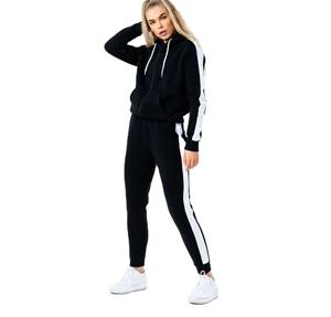 Pantalones de correr de dos piezas personalizados para mujer, trajes deportivos holgados con bolsillos, otoño XS/S/M/L/XL/XXL sólido para correr en el salón - Product Image 1