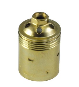Portalámparas E27 de Latón Plateado (Simon IL551340) - Product Image 1