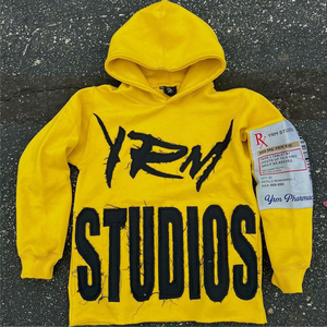 Sweat-shirts pour hommes en tissu doux 100% coton personnalisés, marque privée, écologiques, 420g, lourds, pour l'hiver, pull à capuche uni teint - Product Image 6