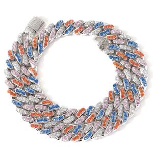 สร้อยคอชุบทอง14K สีโรสโกลด์ VVS เพชรมอยส์ซาไนต์925ได้รับการรับรองคุณภาพสูงสีทองขาวทันสมัยหลายสี - Product Image 1