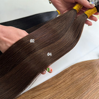 Extensions de cheveux à pointe plate les plus populaires en gros Extensions de cheveux à pointe K pré-collée en kératine Cheveux humains