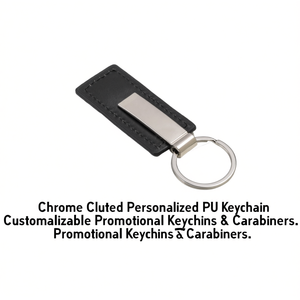 Portachiavi Personalizzati in PU Cromato, Portachiavi e Moschettoni Promozionali Personalizzabili - Product Image 3