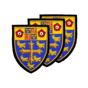 Professional Made Bullion Wire Blazer <b>Badge</b> Hand Embroidered Emblem Ceremonial Crest Blazer <b>Badges</b> - Product Image 5