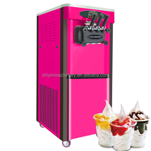 Precio de fábrica Máquina de <span class=keywords><strong>helados</strong></span> Soporte de piso 2 + 1 Mix Flover 25L Acero inoxidable Máquina de <span class=keywords><strong>helados</strong></span> de 3 sabores - Product Image 2