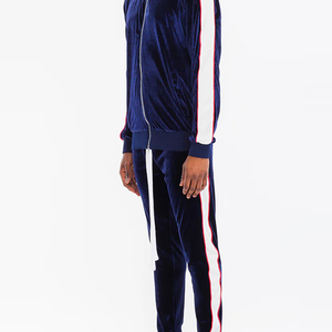 Survêtements d'hiver en velours écologique pour hommes, personnalisables en gros, avec sweat à capuche et pantalon, manches longues, couleur olive unie, poids moyen, respirants - Product Image 5