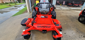 Cortacésped industrial Gravely de gasolina de 2 tiempos con giro cero, motor de 125 cc, caja de recogida de césped de 150 L, trituración de 1200 W para el cuidado del césped y jardín. - Product Image 5