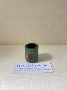 Vente en gros de gobelets en résine époxy pour le vin Confettis mexicains colorés en résine époxy de couleur bleue Verre décoratif pour le vin et la bière Vaisselle - Product Image 3