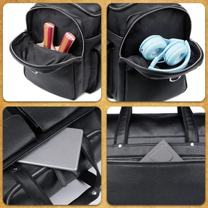 Bolsa de viaje de cuero de vaca genuino vintage Bolsa de viaje de cuero genuino para hombre - Product Image 4