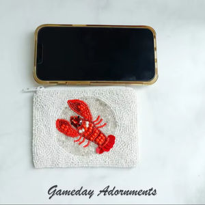 Classic Glass Beaded Coin Purse and Makeup Bag MS Handicraft Ms-wc-001 Wedding or Party <b>Gift</b> for Her - Product Image 5