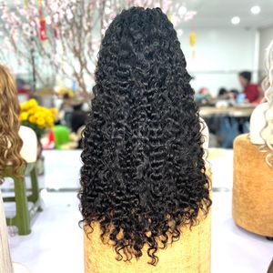 100% vrais cheveux humains avant de lacet perruque prix de gros cheveux vietnamiens birman bouclés Frontal HD dentelle - Product Image 2