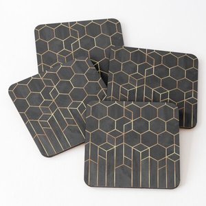Posavasos para servir té con estampado de madera de nuevo diseño, Juego de 4 piezas, superventas, posavasos para el hogar y la cocina, superventas de epoxi - Product Image 4