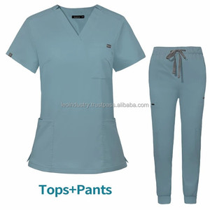 Newest Unisex <b>Scrub</b> Nurse Uniforms Surgery Veterinary Nursing High Quality Twill Polyester/Cotton Stretch Medical <b>Scrubs</b> <b>Sets</b> - Product Image 1