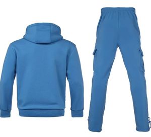 Conjunto de chándal personalizado para hombre Conjunto de sudadera con capucha y pantalones de chándal con cremallera de algodón conjunto de Sudadera con capucha lavado ácido vintage desgastado de gran tamaño - Product Image 4