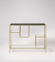 Console d'entrée moderne de luxe avec base en acier inoxydable, plateau en marbre, écologique, imperméable et résistante à l'usure pour salon