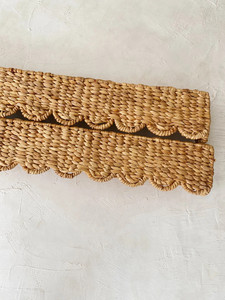 Nuevo diseño con vieiras naturales festoneadas Ventana de jacinto de agua Pelmet-Cenefa de jacinto de agua Hecho en Vietnam - Product Image 4