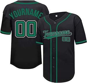 T-shirts de sport de haute qualité 100% polyester Impression par sublimation Maillot de baseball Hommes Femmes Uniformes de softball Ensembles élégants OEM - Product Image 2
