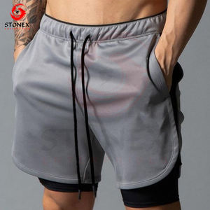 Short de sport d'été personnalisé pour hommes High Street Vintage Taille élastique Short chaud Poches pour l'entraînement Fitness Course d'été Athlétique - Product Image 3