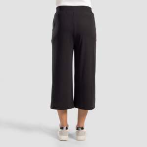 Culottes décontractées d'été sans limites, taille haute, respirantes, noires - Product Image 3