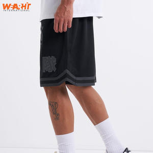 Pantalones cortos atléticos para correr de alta calidad, pantalones cortos deportivos de baloncesto de secado rápido de doble capa personalizables, conjunto de cordón medio High Street - Product Image 3