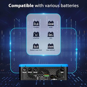 SUNGOLDPOWER Solar Inverter DC AC Single Phase Wall Mounted Blue LCD Display Hybrid off <b>Grid</b> System China - Product Image 5
