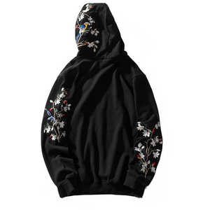 Personalizado de alta calidad letra Chenille bordado pulóver cremallera Sudadera con capucha hombres impreso tallas grandes diseño personalizado Color sólido - Product Image 6