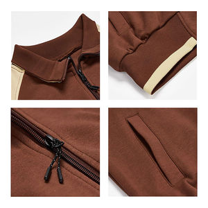 Tallas grandes Cosas cómodas Diseño de logotipo profesional Hombres Chándal Aspecto clásico Venta caliente Algodón Fleece Made Men Sweatsuit - Product Image 3