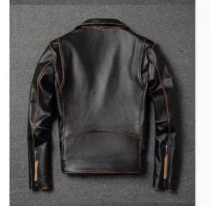 Logo de marque moderne pour les vestes en cuir pour hommes client qualité fiable la plus exigeante pour les vestes en cuir pour hommes - Product Image 3