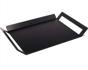 Plateau de service en métal de style ferme Table basse rectangulaire en fer plateau de rangement de fête décoratif pour la maison pour assiettes - Product Image 1