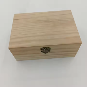 กล่องเก็บของทำจากไม้สนแข็งทรงสี่เหลี่ยมผืนผ้าเป็นมิตรต่อสิ่งแวดล้อมบรรจุภัณฑ์ของขวัญสำหรับซิการ์กล่องไม้ขัด - Product Image 3